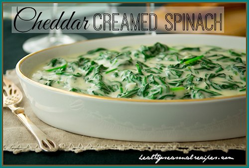 Cheddar Creamed Spinach Recipe