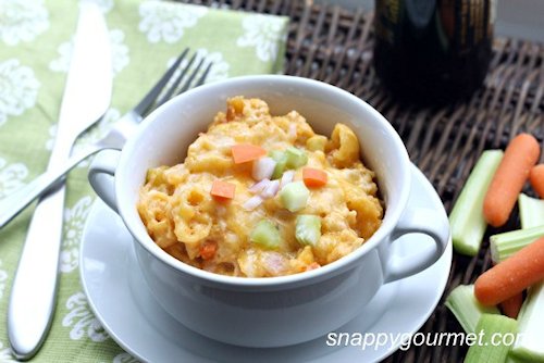 Slow Cooker Buffalo Chicken Macaroni and Cheese Recipe