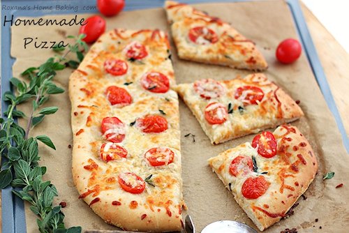 Cheese Pizza with Homemade Pizza Dough Recipe