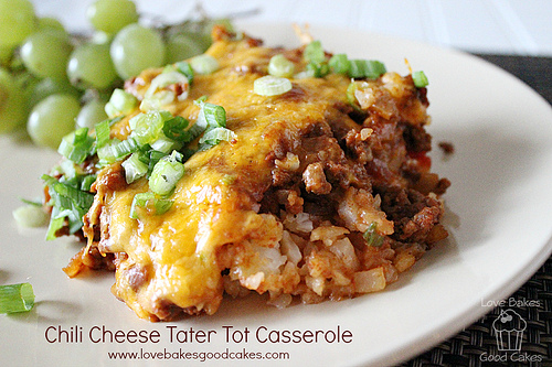 Chili cheese Tater Tot Casserole Recipe