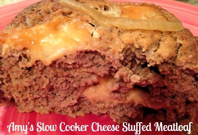 Cheese Stuffed Slow Cooker Meatloaf Recipe