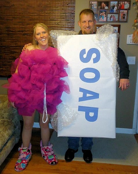 Bar of Soap and Loofah Costumes