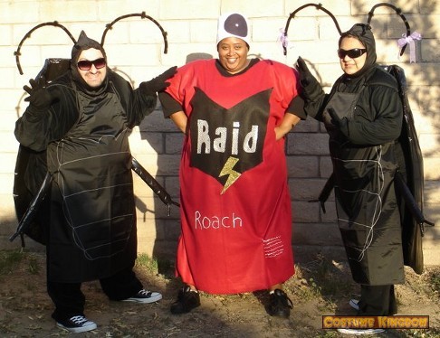 Roaches and Can of Raid Costumes