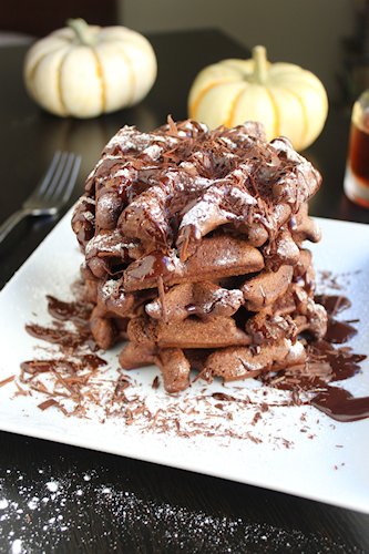 Double Chocolate Belgian Waffles