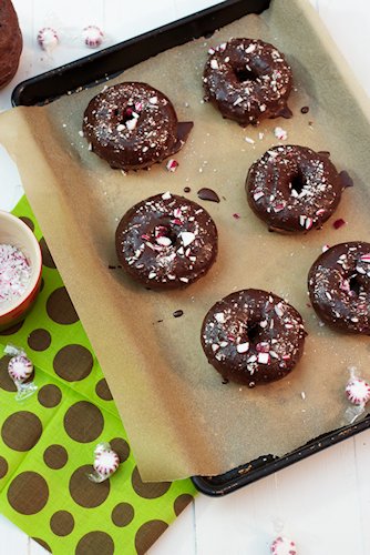 Chocolate Peppermint Donuts