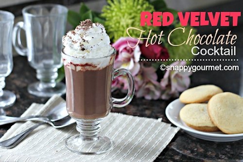 Red Velvet Hot Chocolate Cocktail