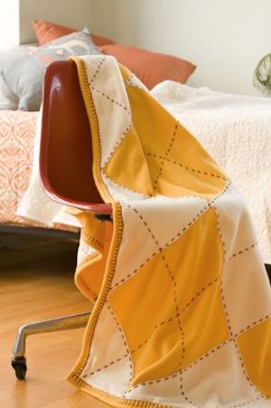 Argyle Fleece Throw