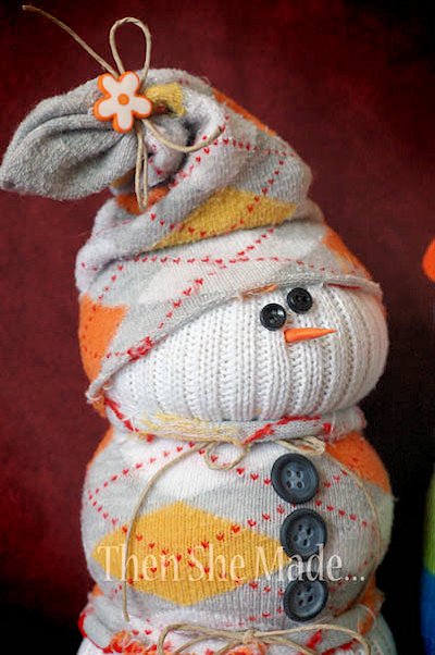 Argyle Sock Snowman