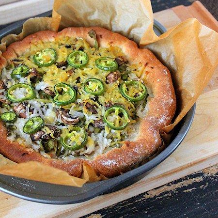 Deep Dish Cheddar Jalapeno Popper Pie