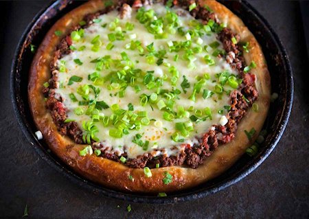 Deep Dish Sloppy Joe Pizza