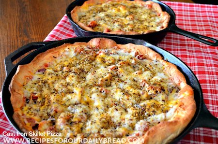 Cast Iron Deep Dish Skillet Pizza