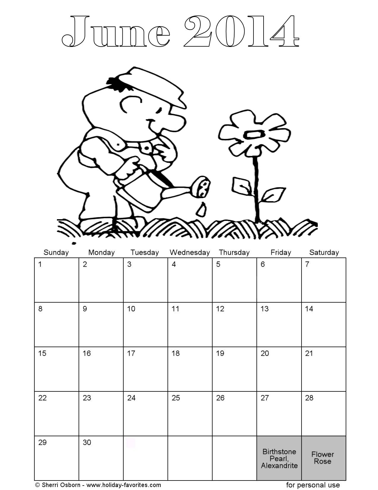 calendar coloring pages 2014 - photo #18