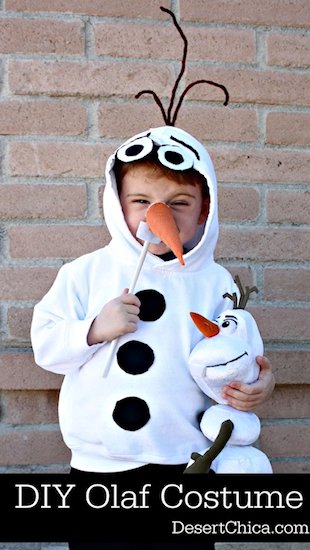 DIY Sweatshirt Olaf Costume