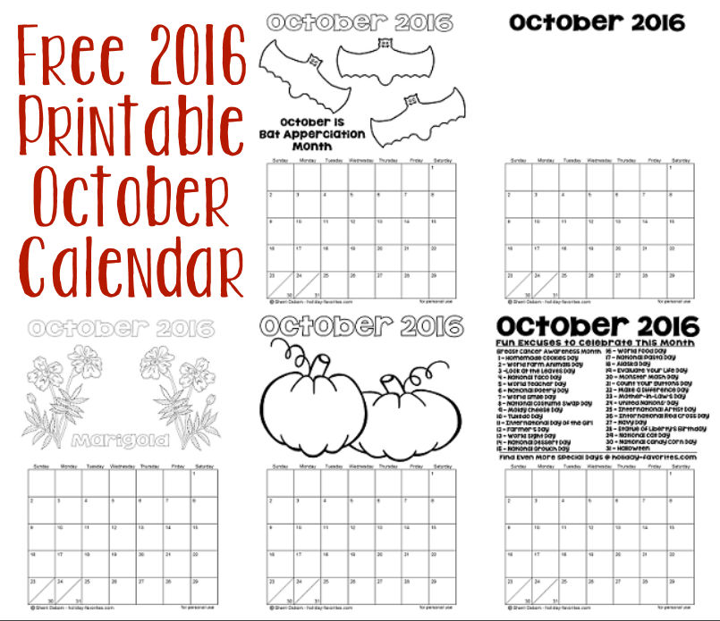 printable-october-2016-calendars-holiday-favorites