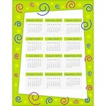2014 Calendar Page - Green 250