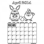 April-2014 printable calendar 250