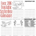 Free 2016 Printable September Calendar 250