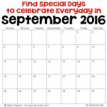 September 2016 Special Days 250