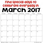 march 2017 special days to celebrate 250