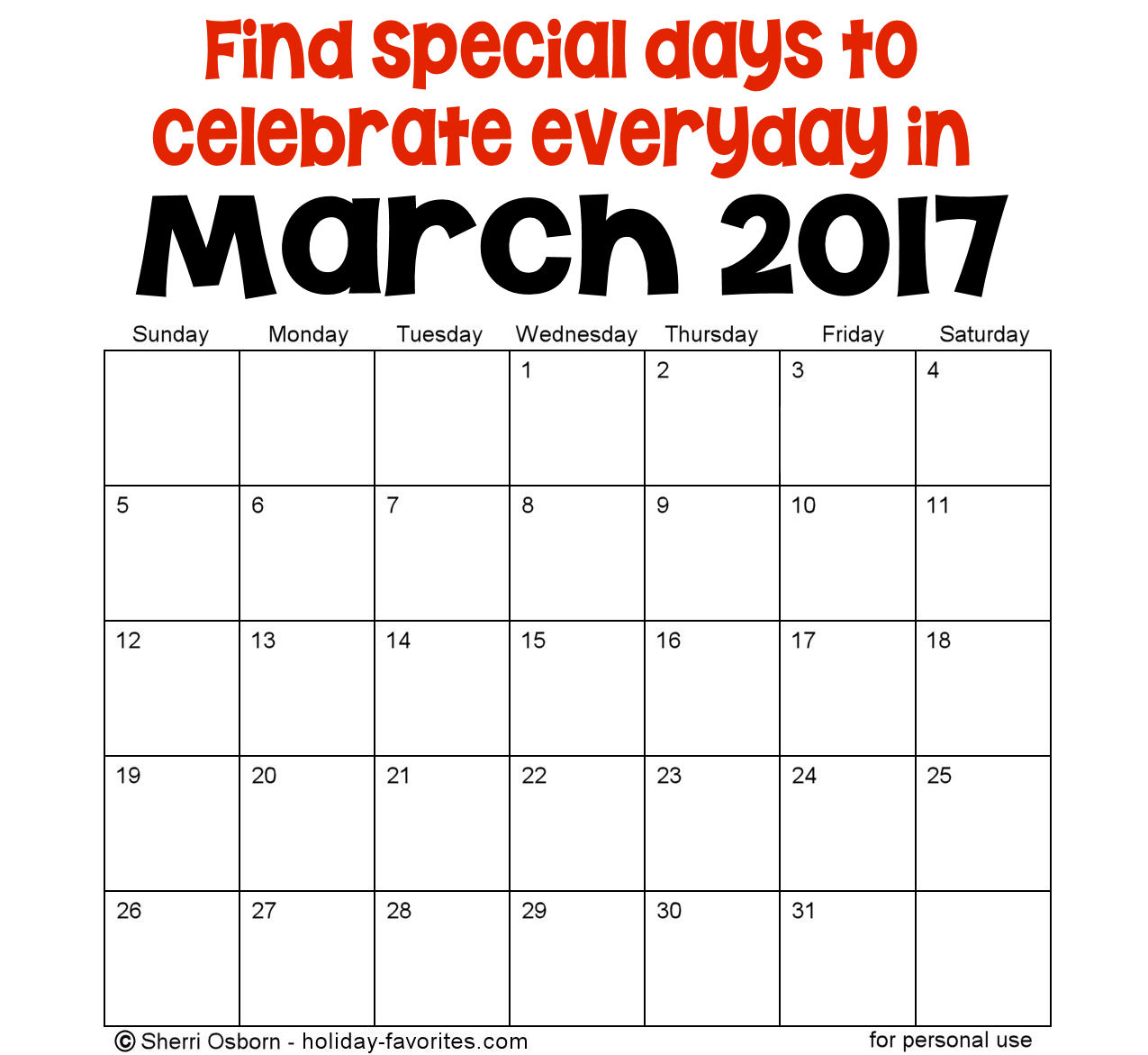 march-holidays-and-special-days-holiday-favorites