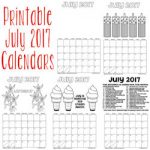 printable july 2017 calendars 250