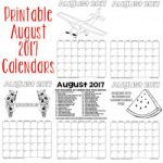 printable august 2017 calendars 250